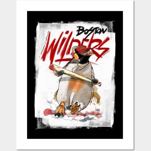 Boston Wilders Brush Framing Posters and Art